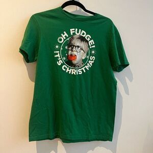 A Christmas Story Cotton Green Unisex Novelty T-Shirt - Medium